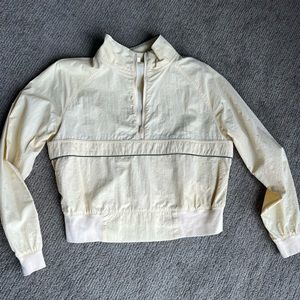 Pale yellow windbreaker